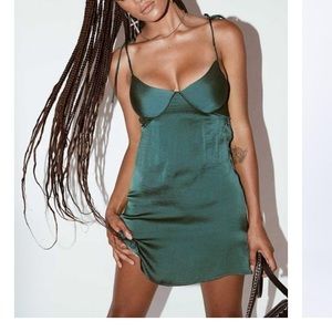 Mint green mini dress